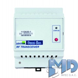 Transceptor de radiofrecuencia omni-bus, riel din LEVITON 115A00-1