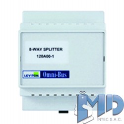 SPLITER de 8 vías Omni-Bus, riel DIN LEVITON 120A00-1