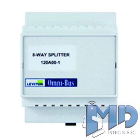 SPLITER de 8 vías Omni-Bus, riel DIN LEVITON 120A00-1