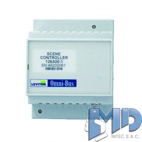 Módulo controlador de escenas Omni-Bus, riel DIN LEVITON 126A00-1
