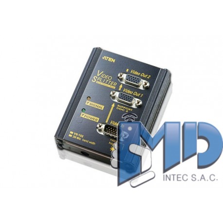 VS102 - 2-Port VGA Splitter Wall Plate (250MHz)