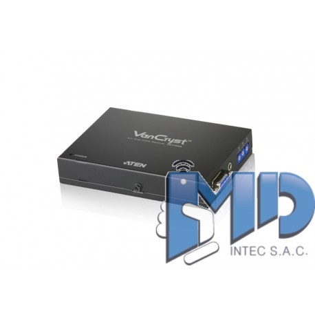 Receptor Cat 5 VGA/Audio con compensación de imagen (1280 x 1024 a 300 m)