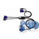 CS52 - Conmutador KVM con cable VGA USB PS/2 de 2 puertos con selector de puertos remoto